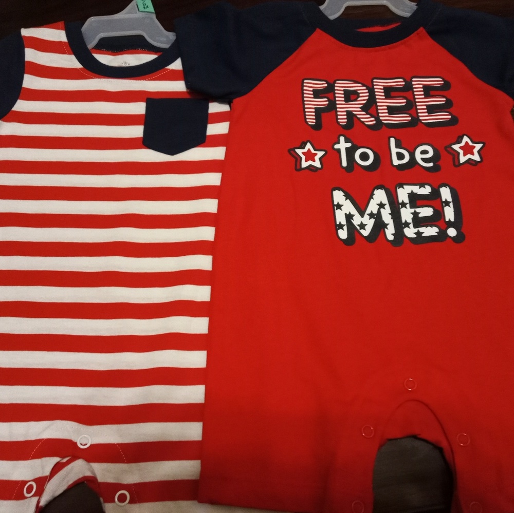 Two onesies boy/girl